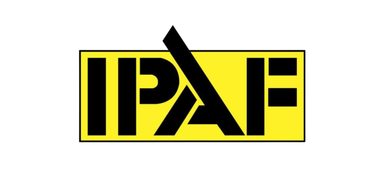 IPAF safe equipment standards | The Vinyl Bay IPAF Logo